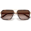 image:imageMichael Kors mens Mk1188 Oxford Square SunglassesBeige Gold MatteBrown Gradient