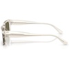 image:imageMichael Kors mens Mk2296u Split Universal Fit Rectangular SunglassesBeige TransparentBrown Green