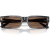 image:imageMichael Kors mens Mk2296u Split Universal Fit Rectangular SunglassesBlack Camo TortoiseBrown