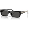 image:imageMichael Kors mens Mk2296u Split Universal Fit Rectangular SunglassesBlackGrey