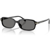 image:imageMichael Kors womens Mk2288u Agra Universal Fit Rectangular SunglassesBlackDark Grey Polarized