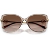 image:imageMichael Kors womens Mk2290u Athens Universal Fit Butterfly SunglassesBeige TransparentBrown Gradient