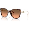 image:imageMichael Kors womens Mk2290u Athens Universal Fit Butterfly SunglassesLuggage TortoiseGrey Orange Gradient