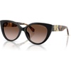image:imageMichael Kors womens Mk2291u Catalina Universal Fit Cat Eye SunglassesBlackBrown Gradient