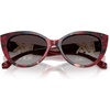image:imageMichael Kors womens Mk2291u Catalina Universal Fit Cat Eye SunglassesMerlot Camo TortoiseDark Grey Gradient