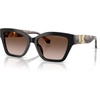 image:imageMichael Kors womens Mk2292u Santa Barbara Universal Fit Square SunglassesBlackBrown Gradient