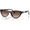 image:imageMichael Kors womens Mk2293u Napa Valley Universal Fit Oval SunglassesBlack Camo TortoiseBrown Gradient