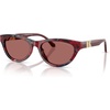 image:imageMichael Kors womens Mk2293u Napa Valley Universal Fit Oval SunglassesMerlot Camo TortoiseMerlot