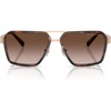 image:imageMichael Kors mens Mk1188 Oxford Square SunglassesBeige Gold MatteBrown Gradient