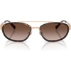 image:imageMichael Kors mens Mk1189 Suffolk Oval SunglassesBeige Gold MatteSmoke Gradient