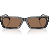 image:imageMichael Kors mens Mk2296u Split Universal Fit Rectangular SunglassesBlack Camo TortoiseBrown