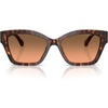 image:imageMichael Kors womens Mk2292u Santa Barbara Universal Fit Square SunglassesLuggage TortoiseGrey Orange Gradient