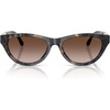image:imageMichael Kors womens Mk2293u Napa Valley Universal Fit Oval SunglassesBlack Camo TortoiseBrown Gradient