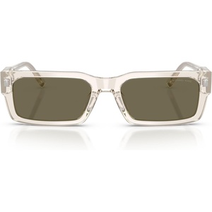 image:imageMichael Kors mens Mk2296u Split Universal Fit Rectangular SunglassesBeige TransparentBrown Green