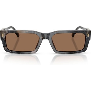 image:imageMichael Kors mens Mk2296u Split Universal Fit Rectangular SunglassesBlack Camo TortoiseBrown