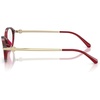 image:imageMichael Kors womens Mk4199u Kensington Universal Fit Oval Prescription Eyewear FramesDark Red TransparentDemo Lens