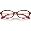 image:imageMichael Kors womens Mk4199u Kensington Universal Fit Oval Prescription Eyewear FramesDark Red TransparentDemo Lens