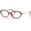 image:imageMichael Kors womens Mk4199u Kensington Universal Fit Oval Prescription Eyewear FramesDark Red TransparentDemo Lens