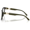 image:imageMichael Kors womens Mk4203u Topanga Universal Fit Square Prescription Eyewear FramesOlive Camo TortoiseDemo Lens