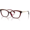 image:imageMichael Kors womens Mk4204u Matterhorn Universal Fit Rectangular Prescription Eyewear FramesDark Red TransparentDemo Lens