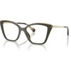 image:imageMichael Kors womens Mk4205u Grindelwald Universal Fit Square Prescription Eyewear FramesOliveDemo Lens