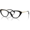 image:imageMichael Kors womens Mk4206u Lille Universal Fit Cat Eye Prescription Eyewear FramesBlackDemo Lens