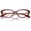 image:imageMichael Kors womens Mk4206u Lille Universal Fit Cat Eye Prescription Eyewear FramesDark Red TransparentDemo Lens