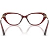 image:imageMichael Kors womens Mk4206u Lille Universal Fit Cat Eye Prescription Eyewear FramesDark Red TransparentDemo Lens