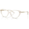 image:imageMichael Kors womens Mk4207bu Kiawah Universal Fit Cat Eye Prescription Eyewear FramesBeige TransparentDemo Lens