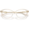 image:imageMichael Kors womens Mk4207bu Kiawah Universal Fit Cat Eye Prescription Eyewear FramesBeige TransparentDemo Lens