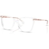 image:imageMichael Kors womens Mk4208bu Zaragoza Universal Fit Square Prescription Eyewear FramesClearDemo Lens