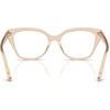 image:imageMichael Kors womens Mk4212u Jamestown Universal Fit Square Prescription Eyewear FramesBeige TransparentDemo Lens