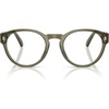 image:imageMichael Kors mens Mk4209u Korcula Universal Fit Round Prescription Eyewear FramesOlive TransparentDemo Lens