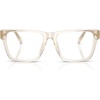 image:imageMichael Kors mens Mk4210u Istria Universal Fit Square Prescription Eyewear FramesBeige TransparentDemo Lens