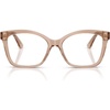 image:imageMichael Kors womens Mk4179 Palm Desert Square Prescription Eyewear FramesTan TransparentDemo Lens