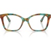 image:imageMichael Kors womens Mk4179 Palm Desert Square Prescription Eyewear FramesTeal TortoiseDemo Lens