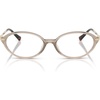 image:imageMichael Kors womens Mk4199u Kensington Universal Fit Oval Prescription Eyewear FramesBeige TransparentDemo Lens