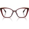 image:imageMichael Kors womens Mk4205u Grindelwald Universal Fit Square Prescription Eyewear FramesDark Red TransparentDemo Lens