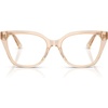 image:imageMichael Kors womens Mk4212u Jamestown Universal Fit Square Prescription Eyewear FramesBeige TransparentDemo Lens