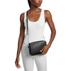 image:imageMichael Kors Womens Jet Set Large Crossbody Bag SilverTone HardwareTextured LeatherBlack