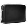 image:imageMichael Kors Womens Jet Set Large Crossbody Bag SilverTone HardwareTextured LeatherBlack