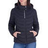 image:imageMichael Kors Womens Lightweight Logo Zipper Packable Hooded Puffer JacketBlack