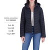 image:imageMichael Kors Womens Lightweight Logo Zipper Packable Hooded Puffer JacketBlack