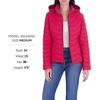 image:imageMichael Kors Womens Lightweight Logo Zipper Packable Hooded Puffer JacketCrimson