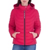 image:imageMichael Kors Womens Lightweight Logo Zipper Packable Hooded Puffer JacketCrimson