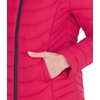 image:imageMichael Kors Womens Lightweight Logo Zipper Packable Hooded Puffer JacketCrimson