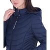 image:imageMichael Kors Womens Lightweight Logo Zipper Packable Hooded Puffer JacketNavy
