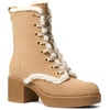 image:imageMichael Kors Womens Bryant Lace Up BootieSuedeFaux FurBurnt Khaki