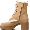 image:imageMichael Kors Womens Bryant Lace Up BootieSuedeFaux FurBurnt Khaki