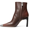 image:imageMichael Kors Womens Kasia Heeled BootieDistressed LeatherLuggage